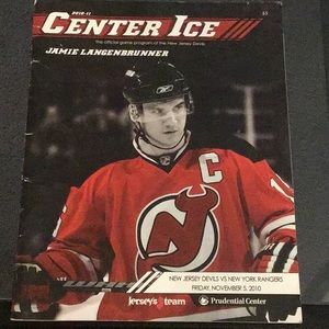 DEVILS HOCKEY PROGRAM, 11/5/10, vs Rangers